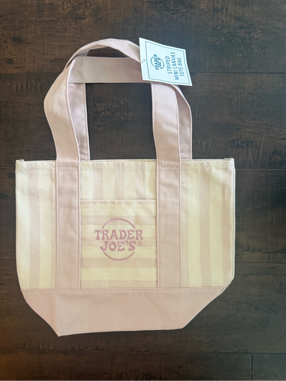 🌸 VIRAL Trader Joe’s pink Pastel Mini Tote 🌸